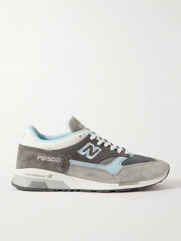 + Beams + Paperboy MIUK 1500 Leather, Mesh and Suede Sneakers + Beams + Paperboy MIUK 1500 Leather, Mesh and Suede Sneakers