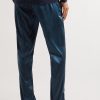 Velvet-Trimmed Stretch-Silk Satin Pyjama Trousers - BK
