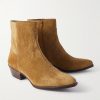 Western Embroidered Suede Boots - FR Western Embroidered Suede Boots - FR