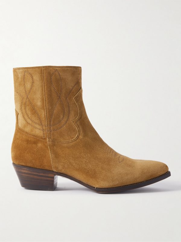 Western Embroidered Suede Boots Western Embroidered Suede Boots