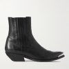 Embellished Embroidered Leather Chelsea Boots Embellished Embroidered Leather Chelsea Boots