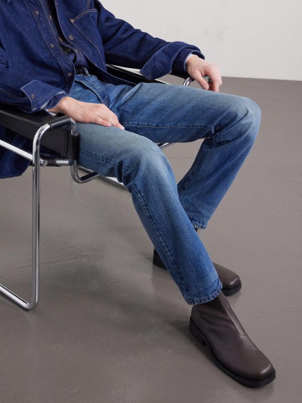 Slim-Fit Selvedge Denim Jeans - E1 Slim-Fit Selvedge Denim Jeans - E1