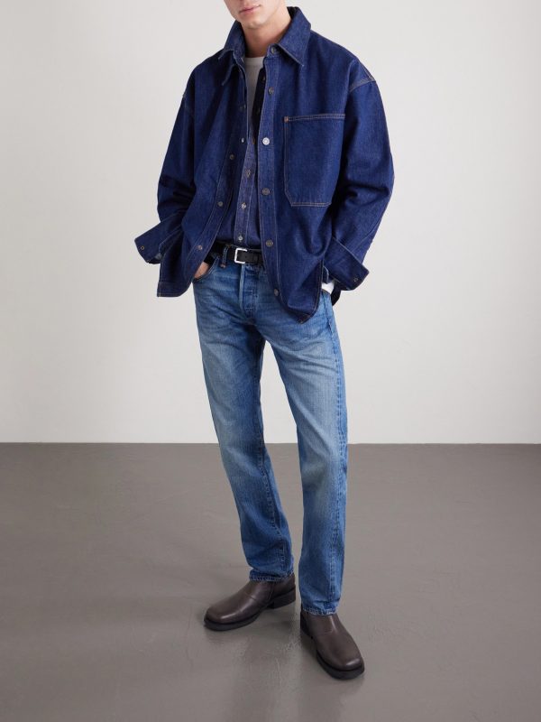 Slim-Fit Selvedge Denim Jeans - OU Slim-Fit Selvedge Denim Jeans - OU