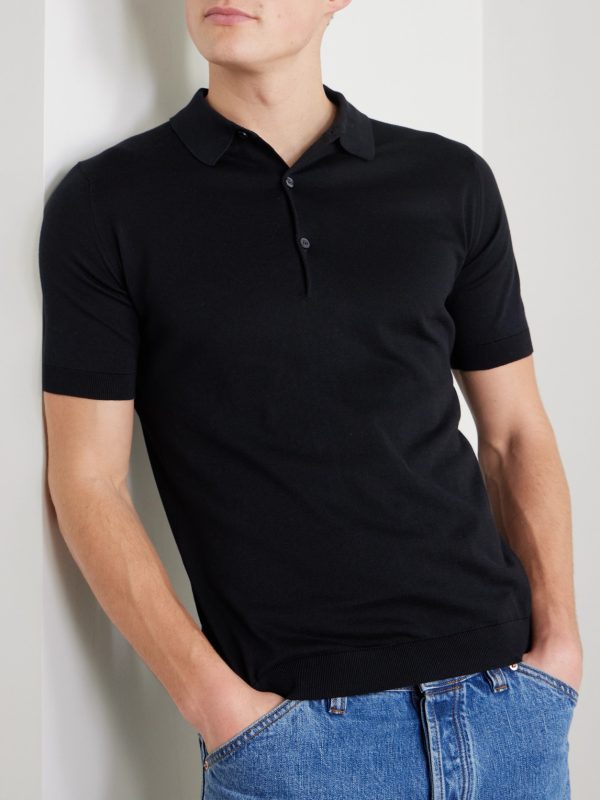 Adrian Slim-Fit Sea Island Cotton Polo Shirt - FR Adrian Slim-Fit Sea Island Cotton Polo Shirt - FR