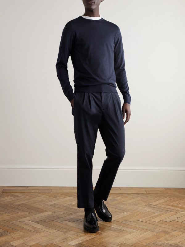 Hatfield Slim-Fit Sea Island Cotton Sweater - OU Hatfield Slim-Fit Sea Island Cotton Sweater - OU