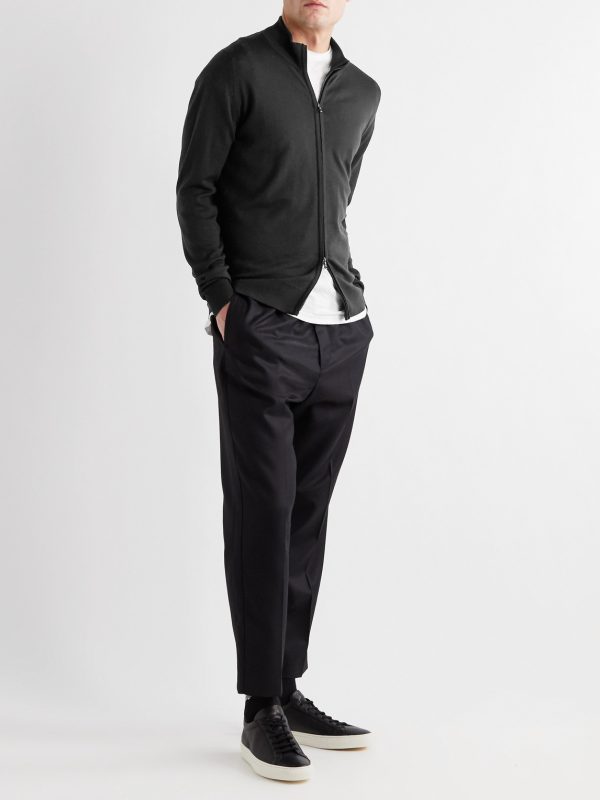 Claygate Merino Wool Zip-Up Cardigan - OU Claygate Merino Wool Zip-Up Cardigan - OU