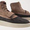 Panelled Nubuck Duck Boots - CU Panelled Nubuck Duck Boots - CU