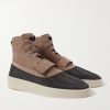 Panelled Nubuck Duck Boots - FR Panelled Nubuck Duck Boots - FR
