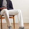Leather-Trimmed Stretch-Knit Sneakers - OU Leather-Trimmed Stretch-Knit Sneakers - OU