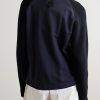 1 Moncler JW Anderson Logo-Embroidered Virgin Wool and Loopback Cotton-Jersey Sweatshirt - BK