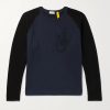 1 Moncler JW Anderson Logo-Embroidered Virgin Wool and Loopback Cotton-Jersey Sweatshirt