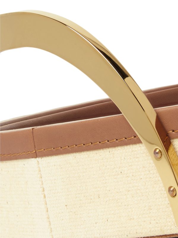 Garrett Canvas, Leather and Brass Tray - CU Garrett Canvas, Leather and Brass Tray - CU