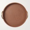 Garrett Canvas, Leather and Brass Tray - E1 Garrett Canvas, Leather and Brass Tray - E1