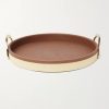 Garrett Canvas, Leather and Brass Tray Garrett Canvas, Leather and Brass Tray