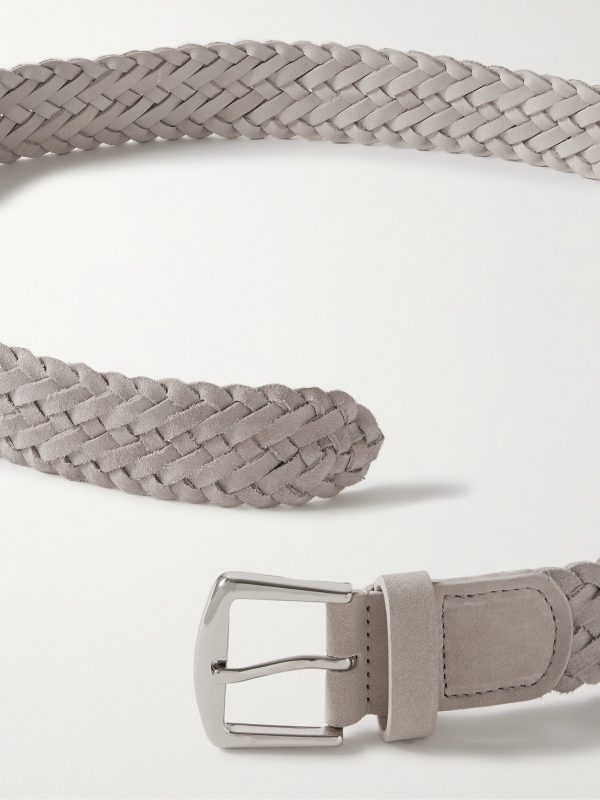 4cm Woven Suede Belt - E1 4cm Woven Suede Belt - E1