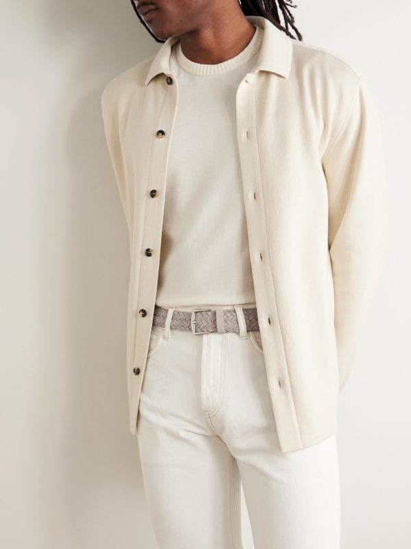 4cm Woven Suede Belt - FR 4cm Woven Suede Belt - FR