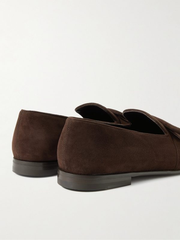 Kleys Buckled Suede Loafers - BK Kleys Buckled Suede Loafers - BK