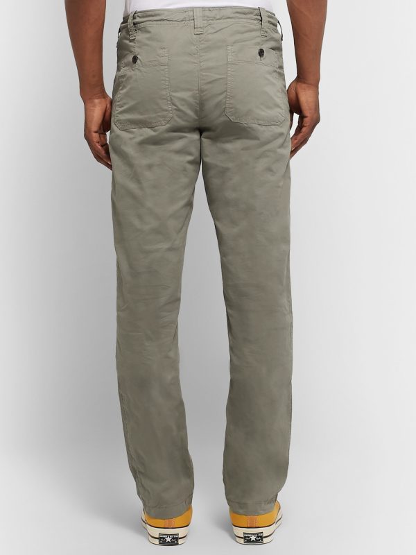 Troy Slim-Fit Cotton Drawstring Trousers - BK