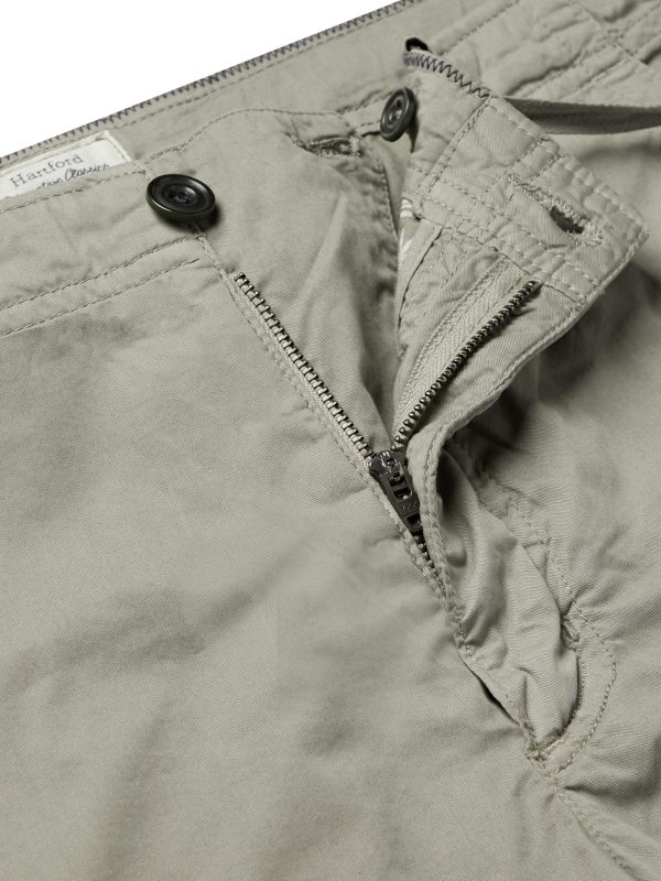 Troy Slim-Fit Cotton Drawstring Trousers - E1