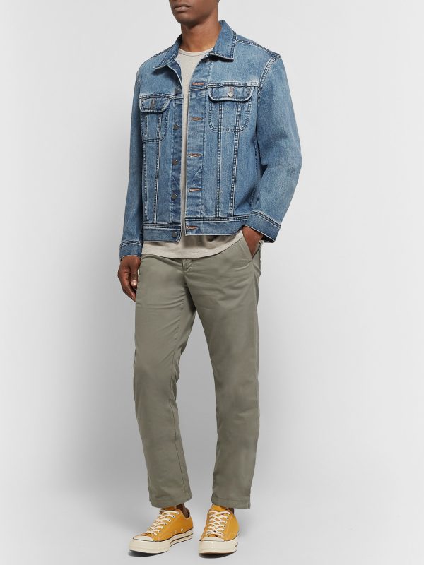 Troy Slim-Fit Cotton Drawstring Trousers - OU