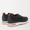 360 Flexy Walk Leather-Trimmed Knitted Wish Wool Sneakers - BK 360 Flexy Walk Leather-Trimmed Knitted Wish Wool Sneakers - BK