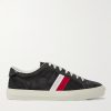 New Monaco Leather and Suede Sneakers New Monaco Leather and Suede Sneakers