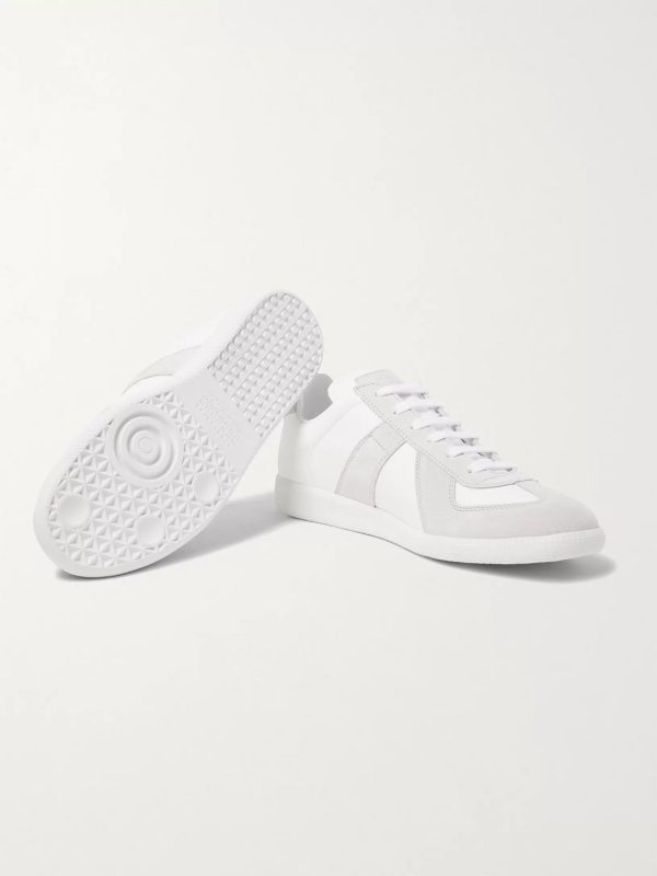 Replica Leather and Suede Sneakers - E2 Replica Leather and Suede Sneakers - E2
