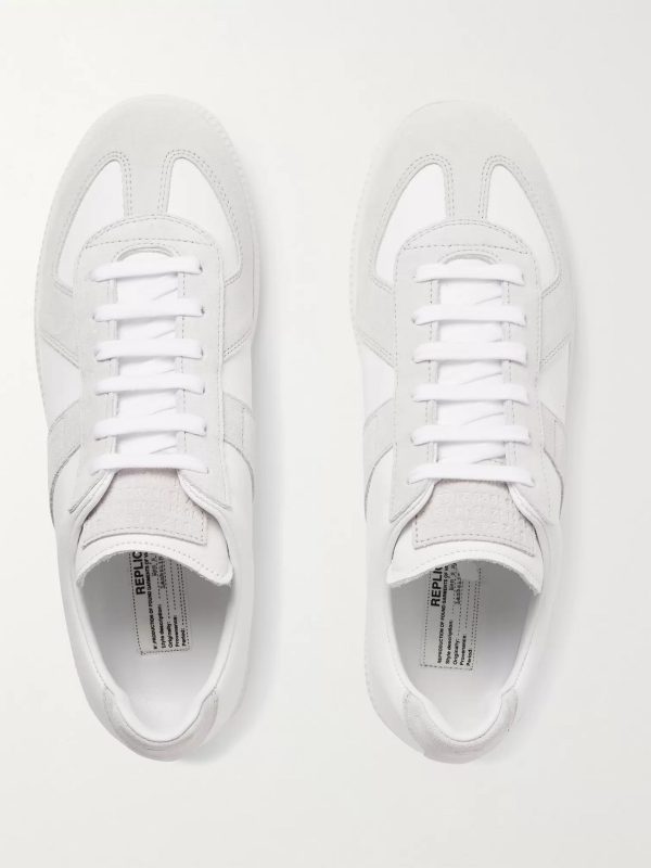 Replica Leather and Suede Sneakers - E3 Replica Leather and Suede Sneakers - E3