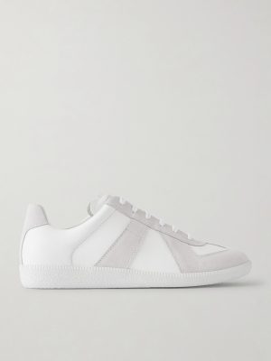 Replica Leather and Suede Sneakers Replica Leather and Suede Sneakers