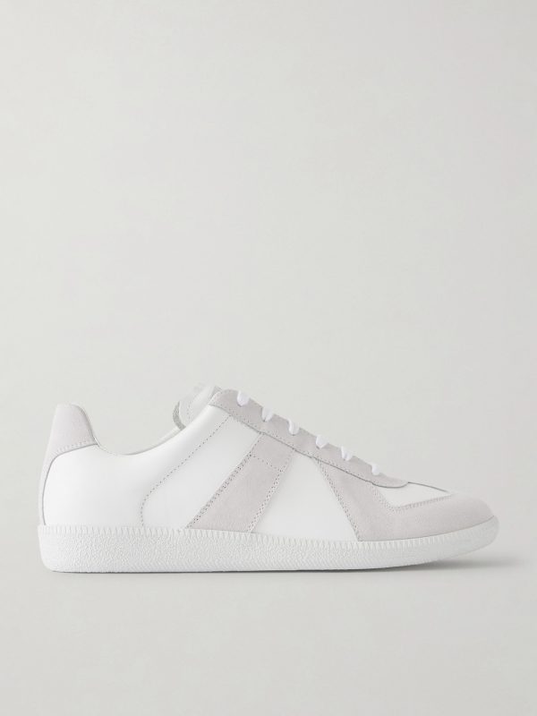 Replica Leather and Suede Sneakers Replica Leather and Suede Sneakers
