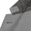 Grey Slim-Fit Striped Wool Suit Jacket - E1 Grey Slim-Fit Striped Wool Suit Jacket - E1