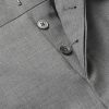 Grey Slim-Fit Tapered Striped Wool Suit Trousers - E1 Grey Slim-Fit Tapered Striped Wool Suit Trousers - E1