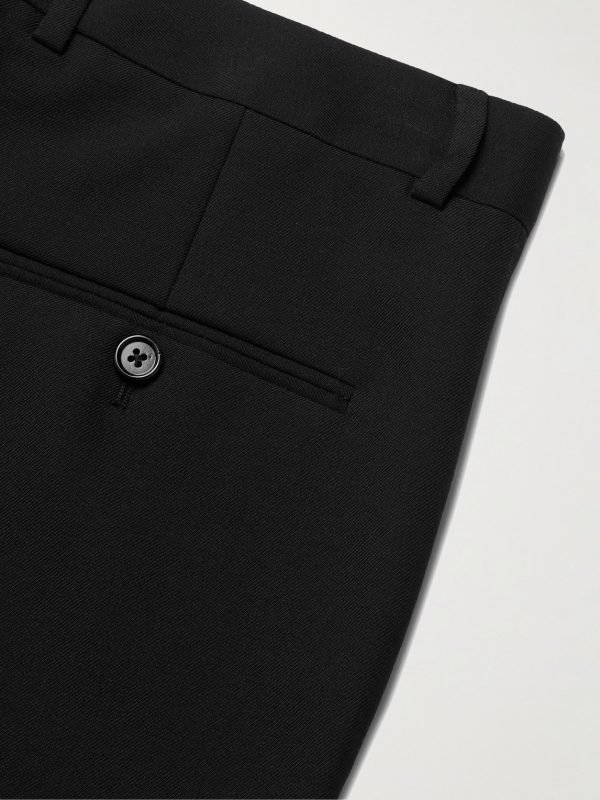 Slim-Fit Worsted Wool-Gabardine Suit Trousers - CU Slim-Fit Worsted Wool-Gabardine Suit Trousers - CU