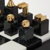 Gold-Plated and Stone Chess Set - CU Gold-Plated and Stone Chess Set - CU