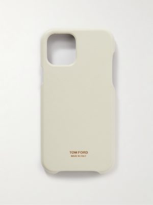 Logo-Detailed Leather iPhone 11 Pro Phone Case Logo-Detailed Leather iPhone 11 Pro Phone Case