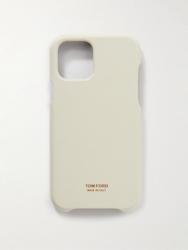 Logo-Detailed Leather iPhone 11 Pro Phone Case Logo-Detailed Leather iPhone 11 Pro Phone Case