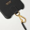 Logo-Print Leather iPhone 11 Pro Case with Lanyard - CU Logo-Print Leather iPhone 11 Pro Case with Lanyard - CU