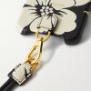 Floral-Print Full-Grain Leather iPhone 11 Pro Case with Lanyard - CU