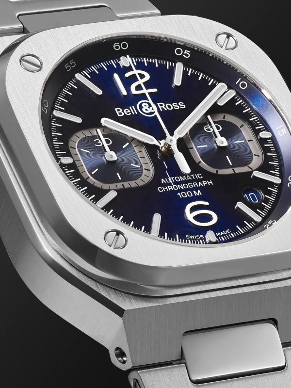 BR 05 Automatic Chronograph 42mm Stainless Steel Watch, Ref. No. BR05C-BU-ST/SST - CU BR 05 Automatic Chronograph 42mm Stainless Steel Watch, Ref. No. BR05C-BU-ST/SST - CU