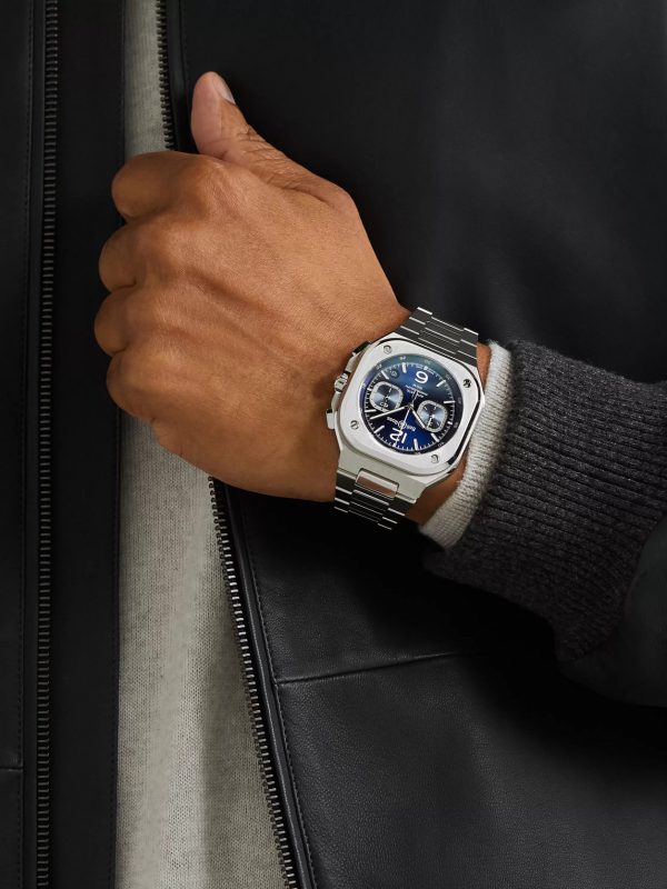 BR 05 Automatic Chronograph 42mm Stainless Steel Watch, Ref. No. BR05C-BU-ST/SST - OU BR 05 Automatic Chronograph 42mm Stainless Steel Watch, Ref. No. BR05C-BU-ST/SST - OU