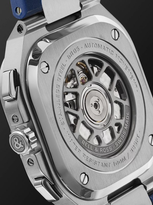 BR 05 Automatic Chronograph 42mm Stainless Steel and Rubber Watch, Ref.No. BR05C-BUBU-ST/SRB - E1 BR 05 Automatic Chronograph 42mm Stainless Steel and Rubber Watch, Ref.No. BR05C-BUBU-ST/SRB - E1