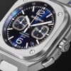 BR 05 Automatic Chronograph 42mm Stainless Steel and Rubber Watch, Ref.No. BR05C-BUBU-ST/SRB - FR BR 05 Automatic Chronograph 42mm Stainless Steel and Rubber Watch, Ref.No. BR05C-BUBU-ST/SRB - FR