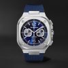 BR 05 Automatic Chronograph 42mm Stainless Steel and Rubber Watch, Ref.No. BR05C-BUBU-ST/SRB BR 05 Automatic Chronograph 42mm Stainless Steel and Rubber Watch, Ref.No. BR05C-BUBU-ST/SRB