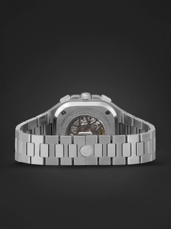 BR 05 Automatic Chronograph 42mm Stainless Steel Watch, Ref. No. BR05C-BL-ST/SST - E2