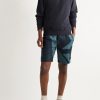 Assembly Printed Linen Drawstring Cargo Shorts - OU