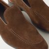 Truro Leather-Trimmed Suede Loafers - CU