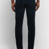 Midnight-Blue Slim-Fit Stretch-Cotton Corduroy Trousers - BK
