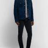 Midnight-Blue Slim-Fit Stretch-Cotton Corduroy Trousers - OU