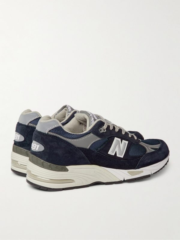 991 Suede, Mesh and Leather Sneakers - BK