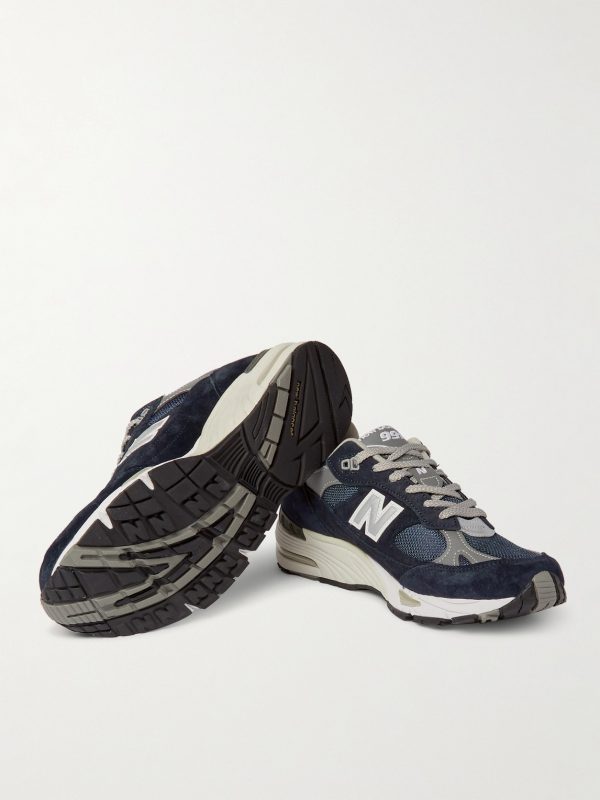 991 Suede, Mesh and Leather Sneakers - E2